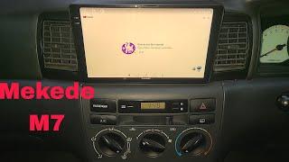 Mekede M7 Android 13 Headunit for retro fit in 2003 toyota corolla