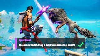 Shockwave Wildlife Using a Shockwave Grenade or Bow 1 - Fortnite Week 4 Epic Quests