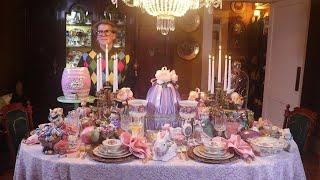 Elegant Easter Tablescape - Easter Table Setting