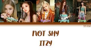 ITZY 있지 – Not Shy Lyrics HanRomEngColor Coded