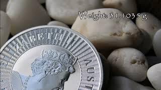 1 Dollar Elizabeth II Australian Kangaroo 2022 #coin #silver
