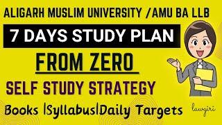 Aligarh Muslim University 5 years Law Syllabus 2024AMU BA LLB Entrance Exam Preparation book