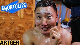 How Mongolian nomads bathe in a ger yurt  Shortcuts with Zolo