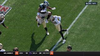 JaTavion Sanders hurdles over Saints defense for Panthers longest play of season