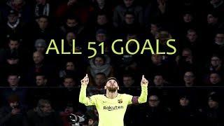 Lionel Messi ● All 51 Goals in 2018 ● With Commentaries