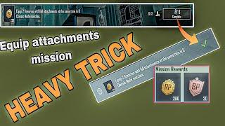 Equip 2 firearms with full attachments mission  complete in 2 minutes BGMI  PUBGM