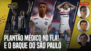  FLAMENGO LOTA O DEPARTAMENTO MÉDICO GALO DERRUBA MORAL DO SÃO PAULO  ARNALDO E TIRONI