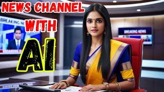 How To Create A News Channel With AI  AI News Video Generator  AI Lip Sync  No voice No Face