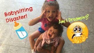 Babysitting Disaster Fail SKIT Surprise Ending...is it all a bad DREAM? Sister Sister
