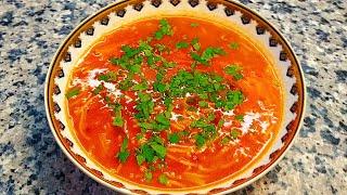 Томатный суп с вермишелью  Tomato soup with vermicelli