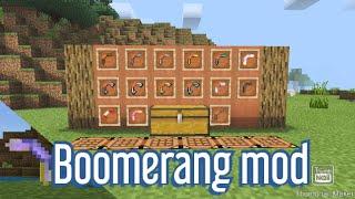 Boomerang mod for minecraft pe