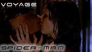 The Upside Down Kiss MJ + Peter  Spider-Man  Voyage  With Captions