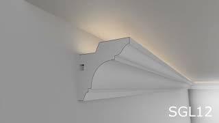 Led Light coving for beginners - presentation of model SGL12 from Homemerce - DIY Home Decor Ideas