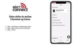 Opsætningsguide Weber Connect Smart Grilling Hub - Sådan skifter du mellem celsius og fahrenheit