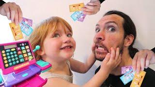 Neighbor Won’t Wakeup NEW TOWN Adley & Dad build a pretend store and play pet dogs and more