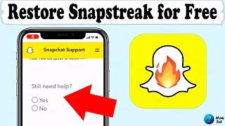 How to restore snap streak without paying for free New Update 2023