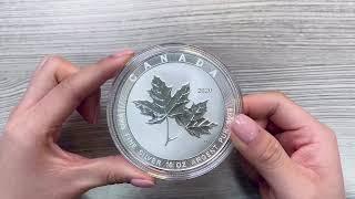 2020 10 oz Canadian Magnificent Silver Maple Leaf Unboxing  Bullion Exchanges