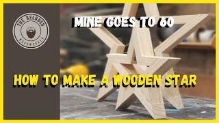 How to make a Wooden Star detailed