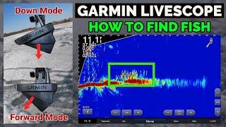 How to use Garmin Panoptix Livescope Ice Fishing - Forward and Down View Suspended Crappie