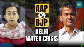 Delhi Water Crisis Who Is To Be Blamed AAP or BJP?  Atishi Yadav Vs Abhe Singh Yadav