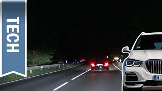 Laserlicht  Selective Beam im BMW X5 im Test Nachtfahrt und Vergleich mit A7 3er & Golf 8