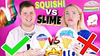 СКВИШИ против ЛИЗУНОВ ЧЕЛЛЕНДЖ  SQUISHY vs SLIME challenge ЛИЗУН В ВИДЕ РЕАЛЬНОЙ ЕДЫ DIY СЛАЙМ