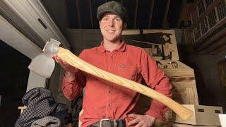 How To Make an Axe Handle Hand Tools Only