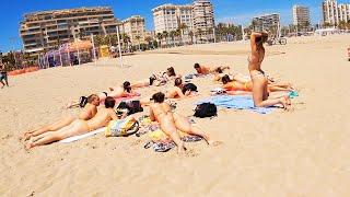  ️️COSTA BLANCA SPAIN  -- SAN JUAN BEACH 2024 -- BEACH WALK --  4K 60 FPS VIEW 