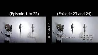 SteinsGate - Opening 1 and 2 Comparison