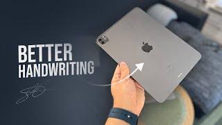 How to Get Better Handwriting on iPad tutorial