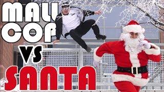 MALL COP VS BAD SANTA  PARKOUR