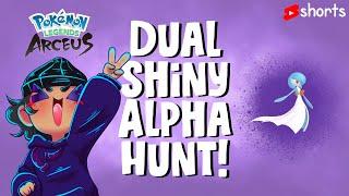 WE FOUND SHALPHA GARDEVOIR DUAL Shiny Alpha Hunt - Pokémon Legends Arceus Chill Vibes #shorts