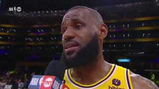 LeBron postgame after winning Game 4 Im tired as hell man get out of my face.” ..