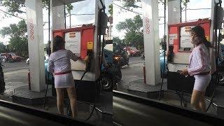 Pom Bensin Khusus Dilayani oleh Wanita Pakai Rok Mini Bikin Pengin Ngisi Tangki Terus