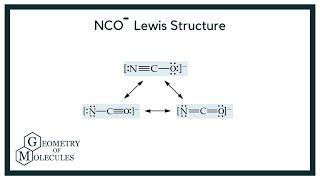 NCO- Lewis Structure Draw Lewis Dot Structure of Cynate Ion
