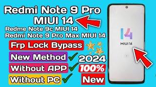 Redmi Note 9 Pro Frp Bypass MIUI 14  Realme Not 9s Frp bypass  Redmi note 9 pro max Frp bypass