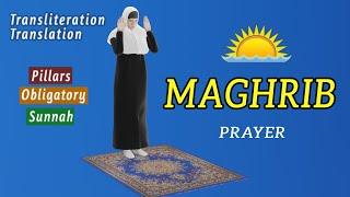 How to pray Maghrib prayer for women step by step - Subtitle ENAR