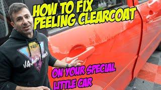 How to fix peeling clear coat