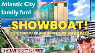 Showboat island water park Atlantic City with families