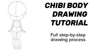 Chibi Body Drawing Tutorial  How to Draw Anime Chibi Body For Beginners Full Process Tutorial