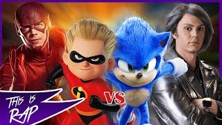 Flash vs Quicksilver vs Sonic vs Dash - Batalla de Rap  This is brayan Ft. Zarth Rap Raw14 Andrés