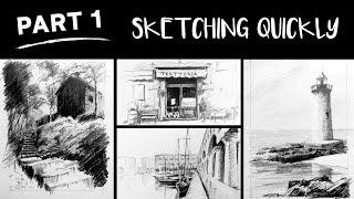 How to Sketch places Quickly Part 1 of 5