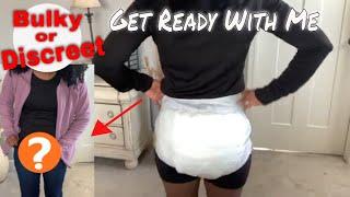 NEW DIAPER Try-On  GRWM TO PLAY IN THE SNOW  Is this DIAPER  Bulky or Discreet?