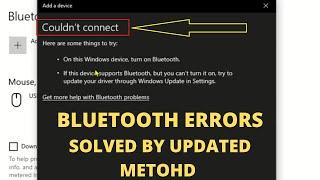 COULD NOT CONNECT error on windows 1011  Bluetooth on off button missing windows 1011 5 Fixes