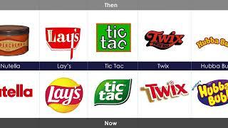 Food Logo Now and Then