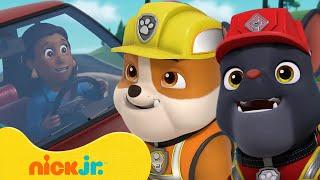 PAW Patrol Rubble & Charger Ultimate Rescue In Adventure Bay w Chase Marshall & Skye  Nick Jr.