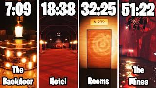 WORLD RECORD Speedrun in DOORS Backdoor + Hotel + Rooms + Mines No Cheats SOLO FULL Walkthrough