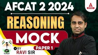 AFCAT 2 2024  AFCAT Reasoning Classes  Mock Test Part 1  Reasoning By Ravi Sir