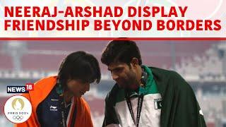 Amid India-Pakistan Tension Neeraj Chopra And Arshad Nadeem Show How Its Done  N18G  Olympics