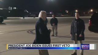 Biden issues first veto taking on new Republican House